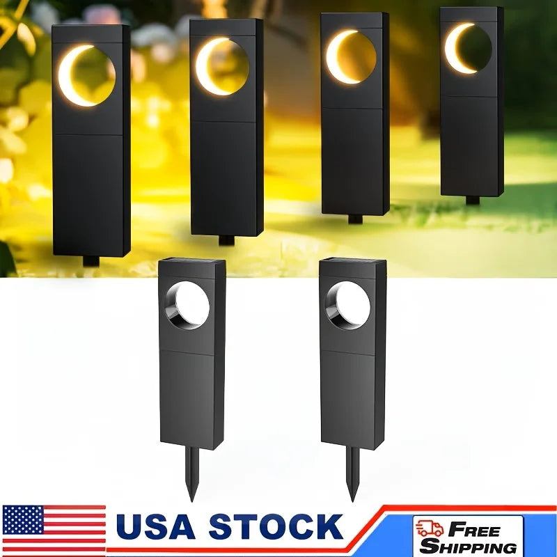 Solar Pathway Lights Outdoor Waterproof LED Garden Path Lights Auto On Off