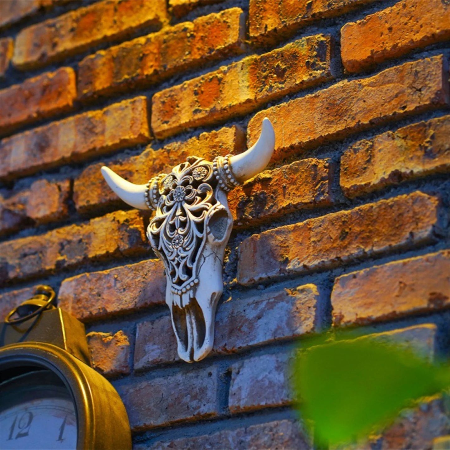 Realistic Bison Skull Wall Decor 3D Cow Skull Sculpture