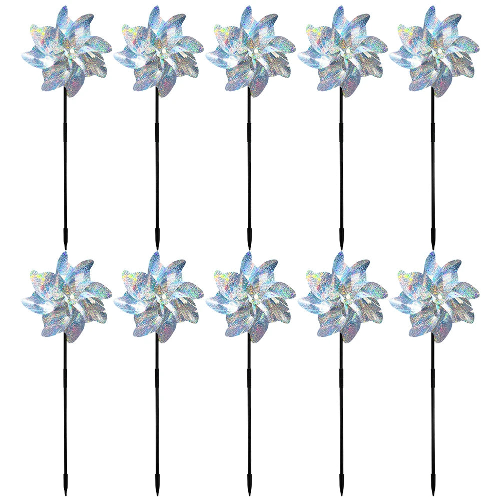 Alloet Bird Repeller Windmill Spinner Outdoor Garden Lawn Decor