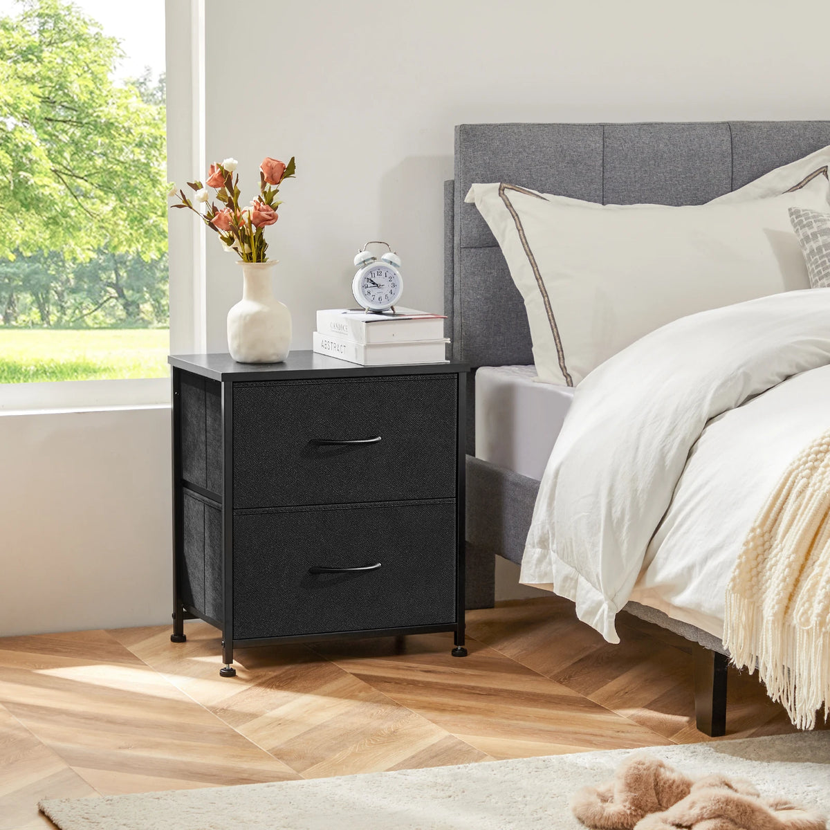MCQ Modern Fabric Drawer Cabinet for Living Room Storage