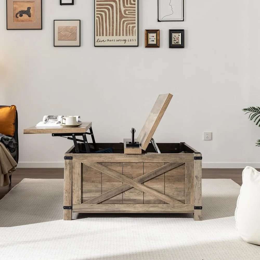 Lift Top Coffee Table With Storage For Living Room