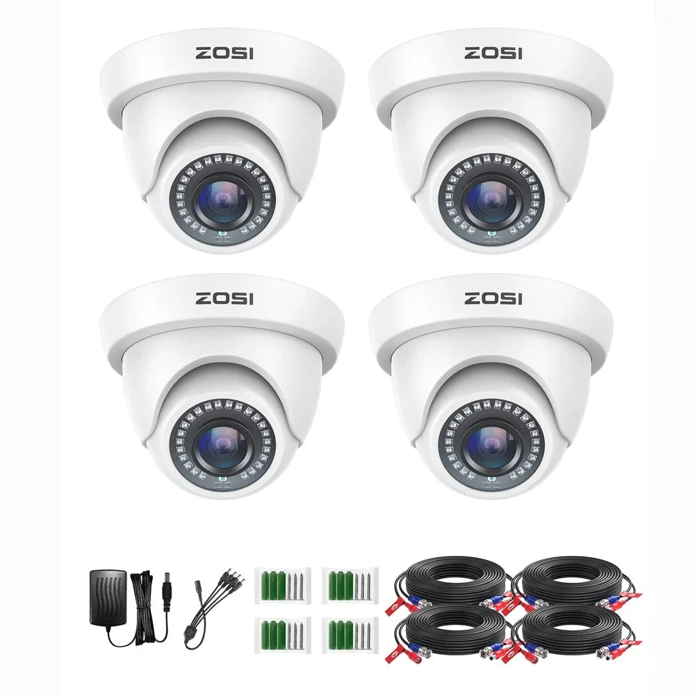 ZOSI 4Pack 2.0MP HD 1080P Security Cameras Kit Indoor Outdoor