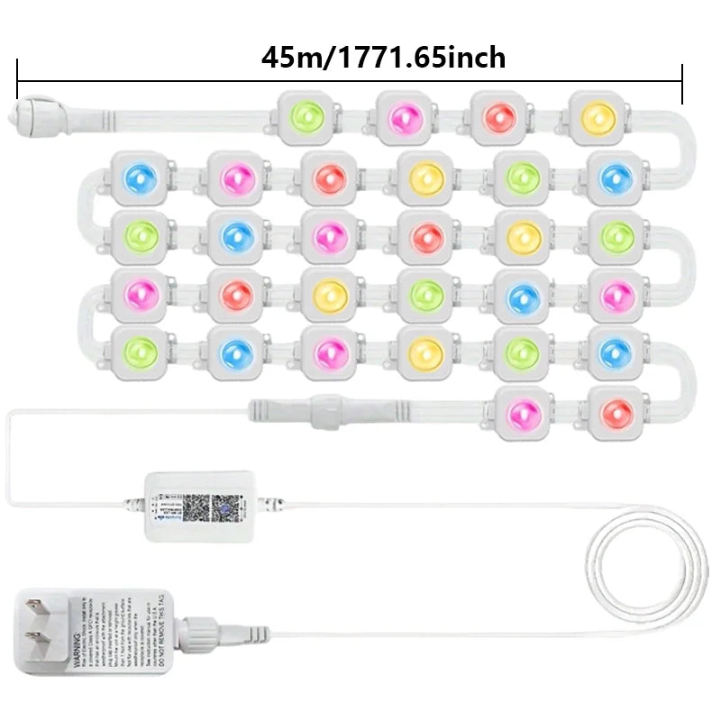 MIMIRGB Outdoor Waterproof RGB String Lights For Holidays