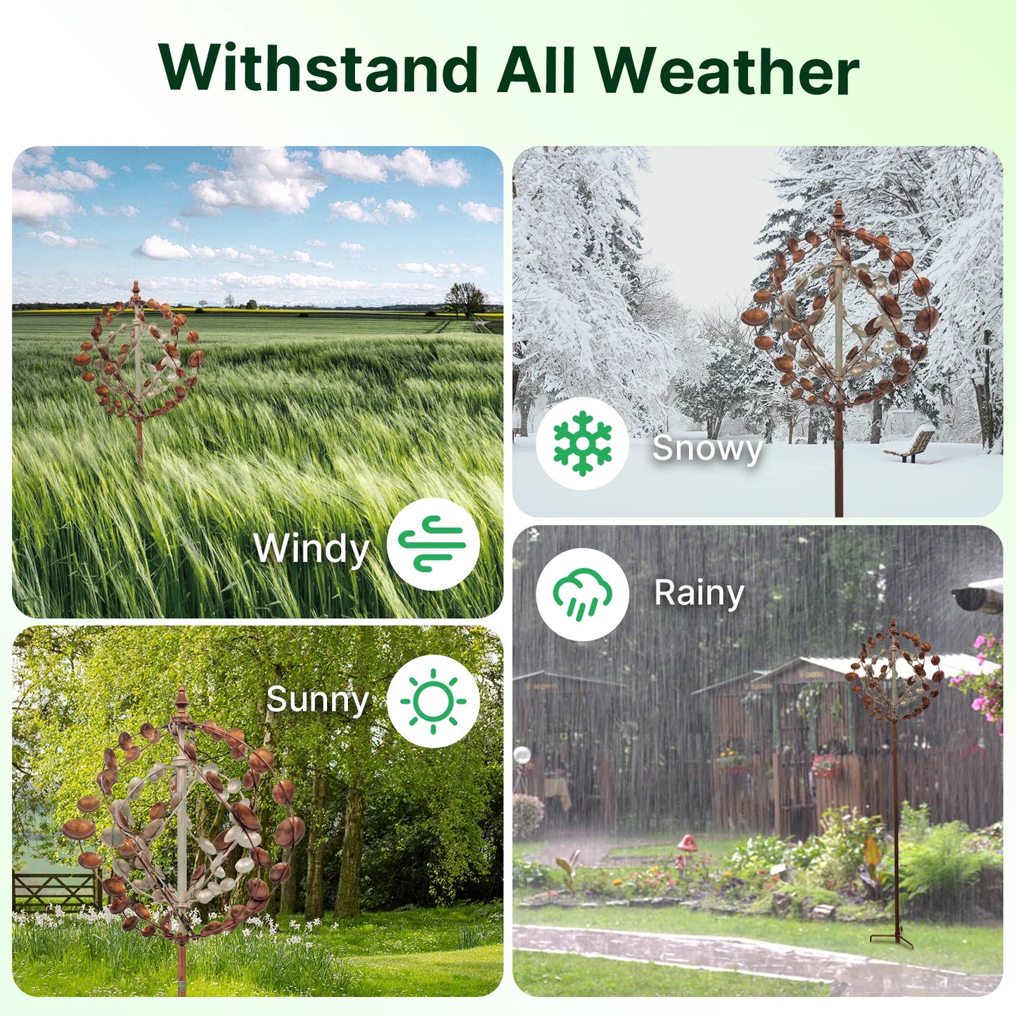 Wind Spinners Outdoor Metal Kinetic Sculptures For Garden