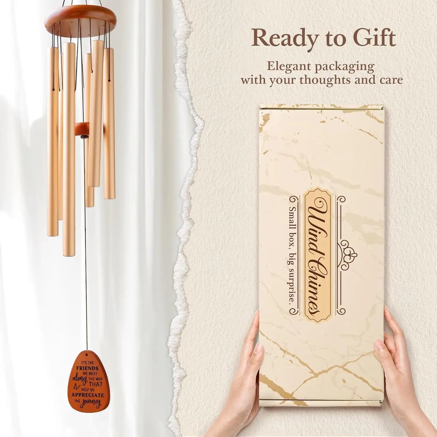 Friendship Wind Chime Outdoor Garden Decor For Best Friends