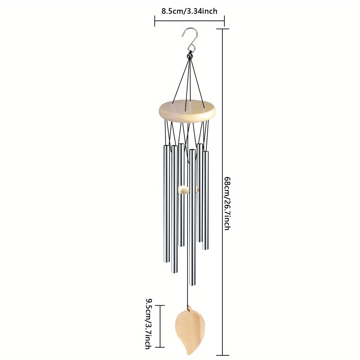 Auspicious Wind Chime With Six Bells For Indoor Home Decoration