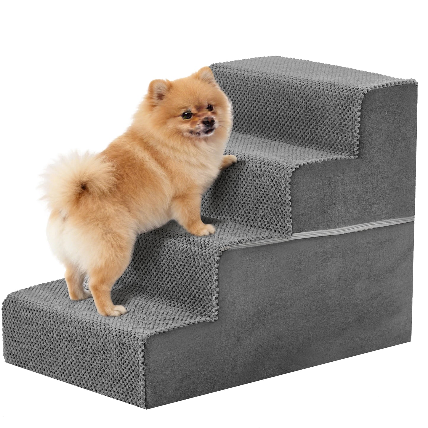 Right Angled Foam Dog Stairs 3 To 5 Steps Indoor Non Slip Ramp