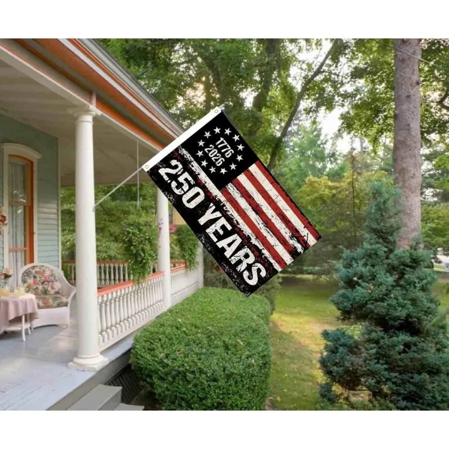 USA 250th Anniversary Flag Banner Tapestry For Patriotic Home Decor