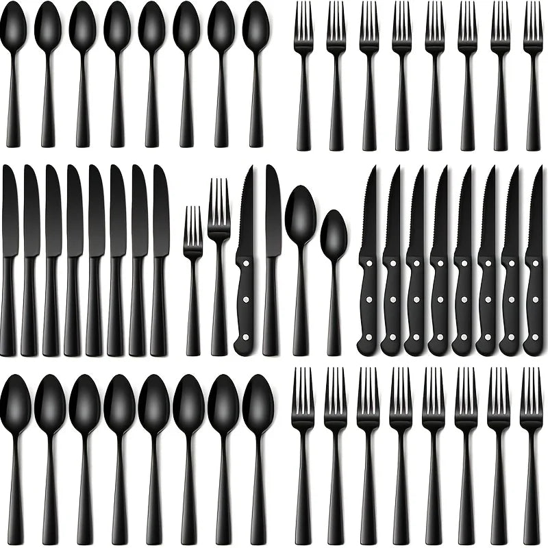 Stainless Steel Flatware Set For 4 Or 8 With Knives