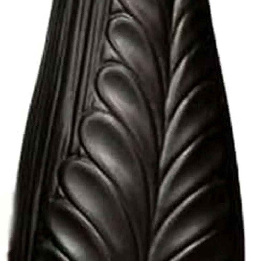 Handcrafted Ceramic Floor Vase With Feather Pattern For Home Decor