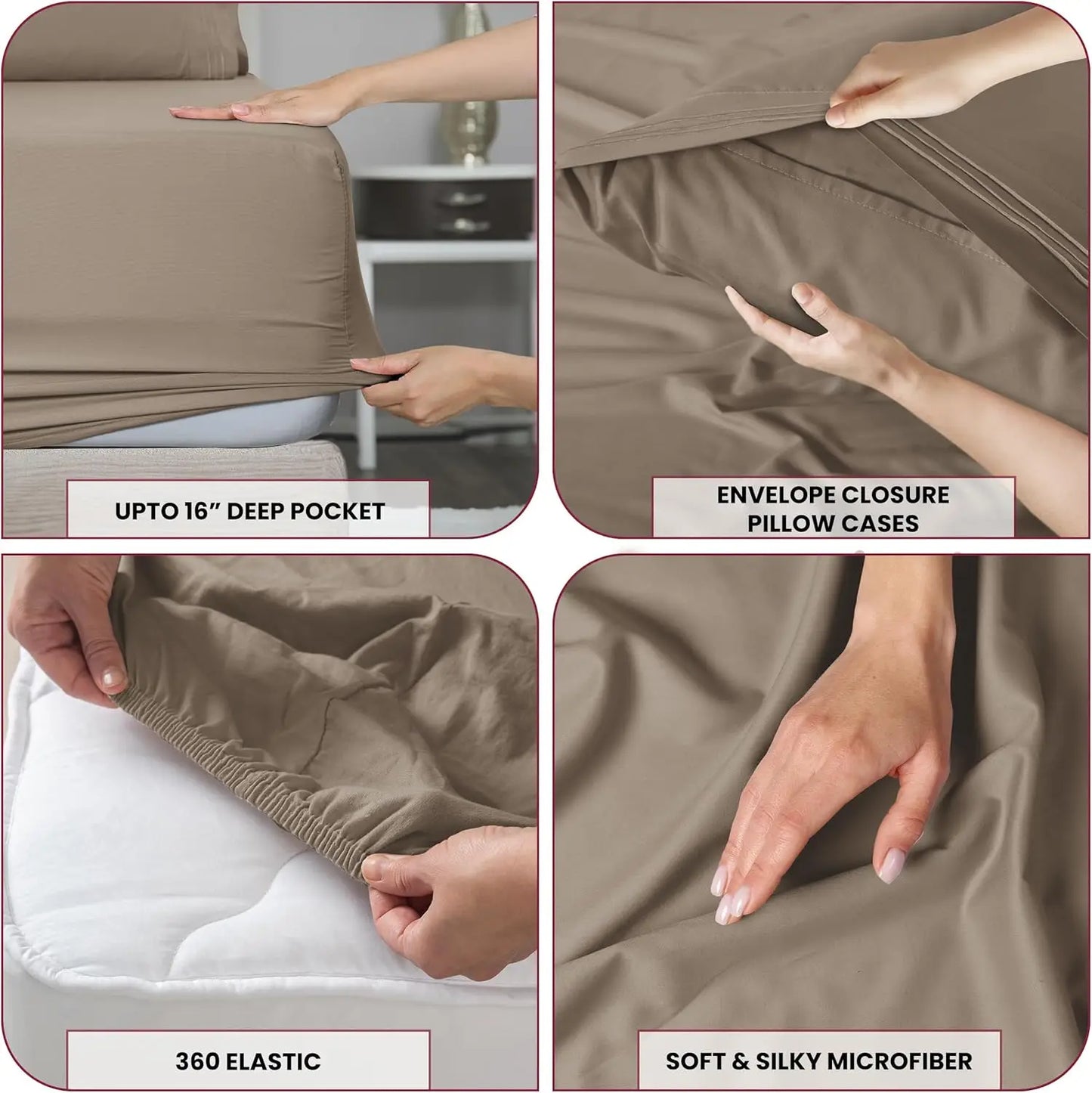 LDC Lux Decor Sheet Set UltraSoft Microfiber