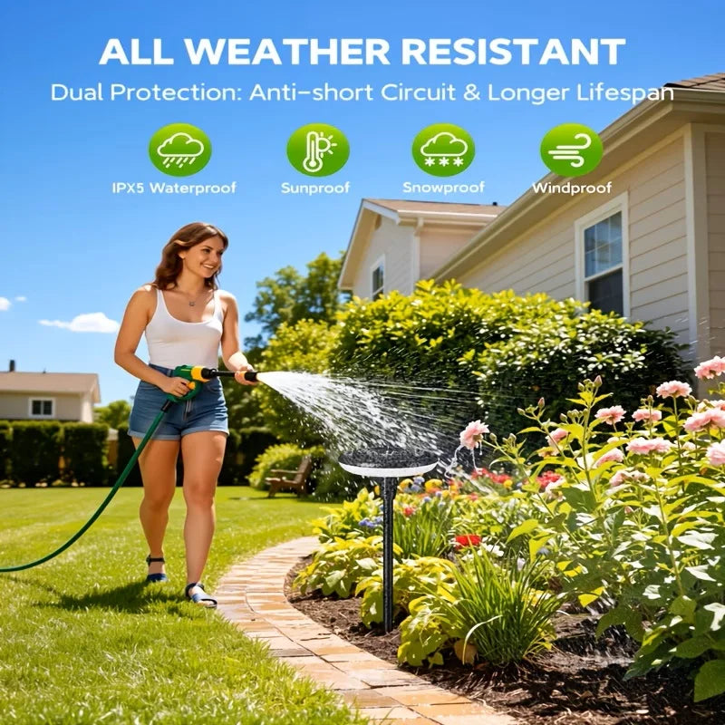 Kpstek Solar Garden Pathway Lights IP65 Waterproof Led Landscape Decor