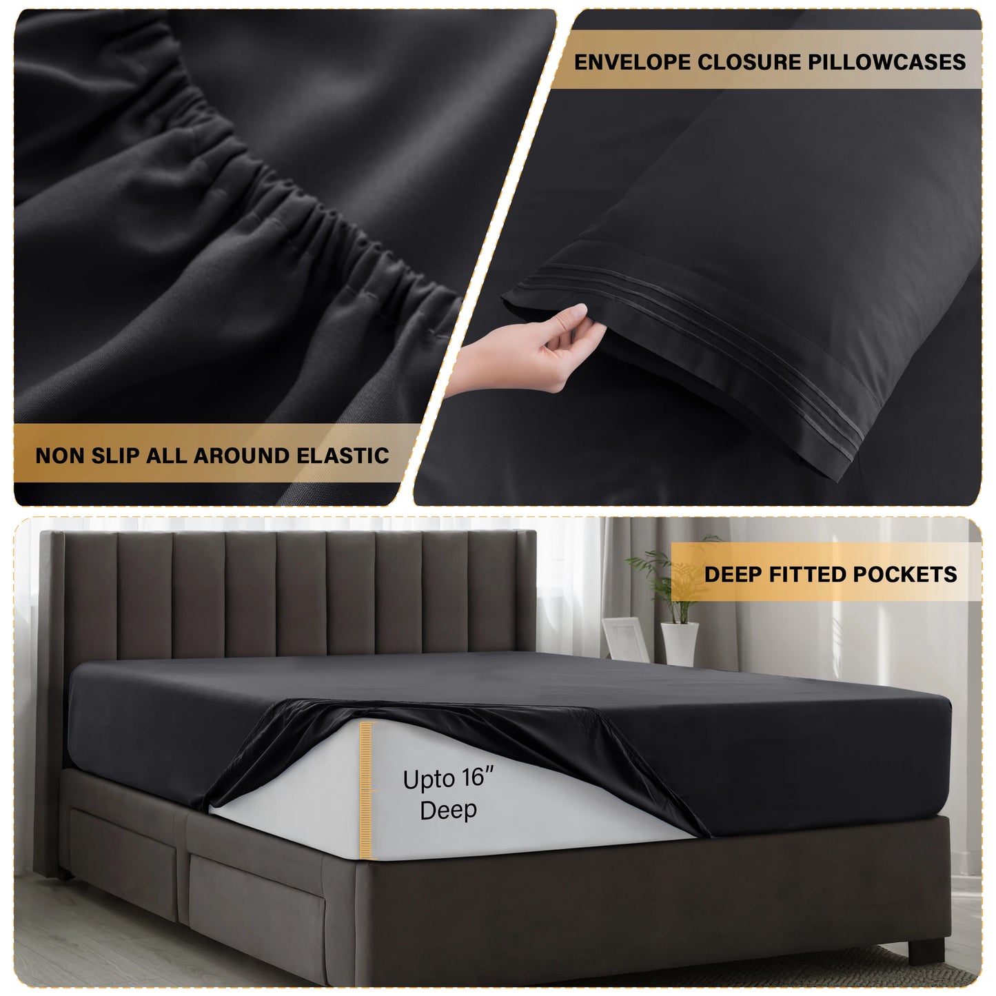 LDC Lux Decor Sheet Set UltraSoft Microfiber