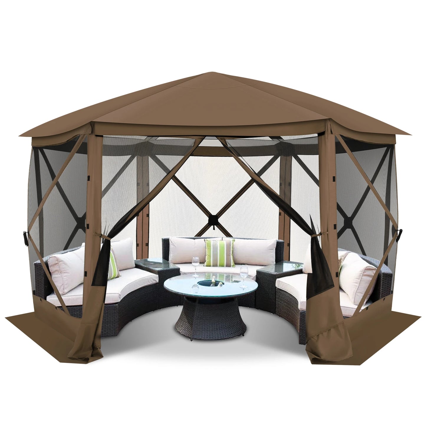 Tooluck Pop Up Gazebo Screen House Tent for Camping
