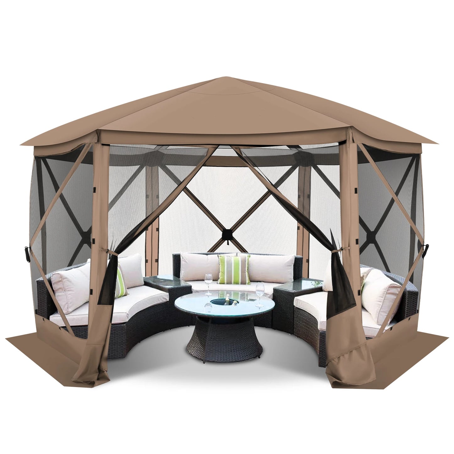 Tooluck Pop Up Gazebo Screen House Tent for Camping