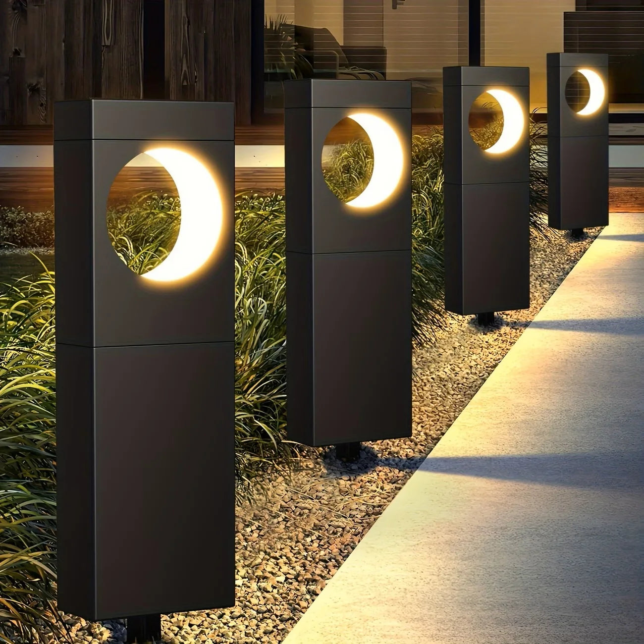 Solar Pathway Lights Outdoor Waterproof LED Garden Path Lights Auto On Off