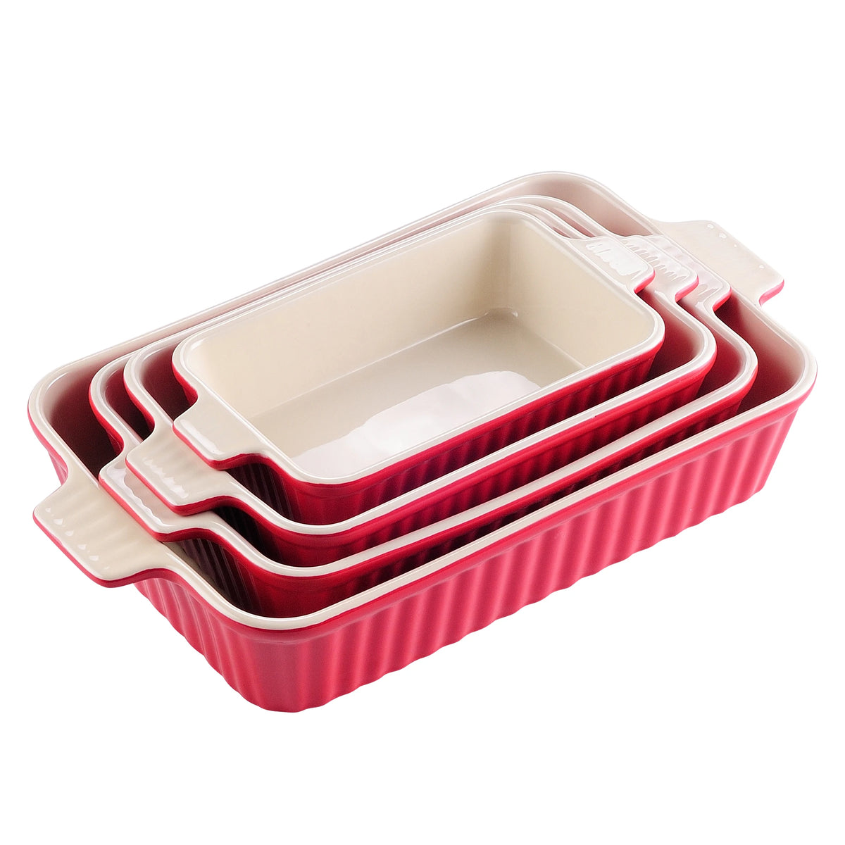 Malacasa Ceramic Baking Dish Set Oven Safe Casserole Tray