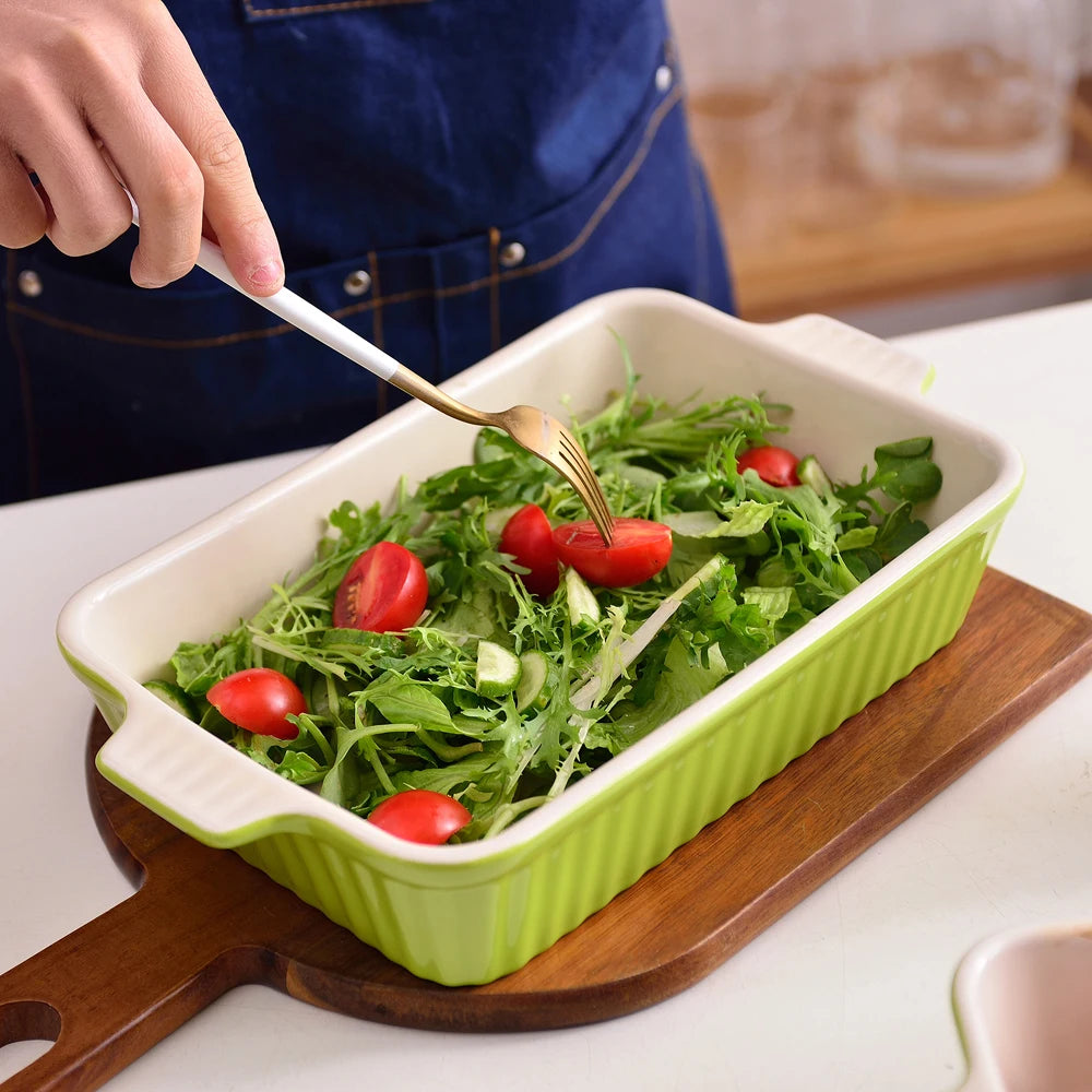 Malacasa Ceramic Baking Dish Set Oven Safe Casserole Tray