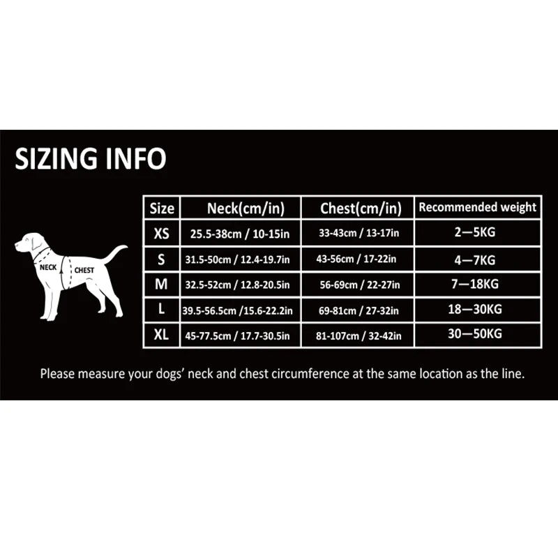 TRUELOVECN Reflective Nylon No Pull Adjustable Dog Harness