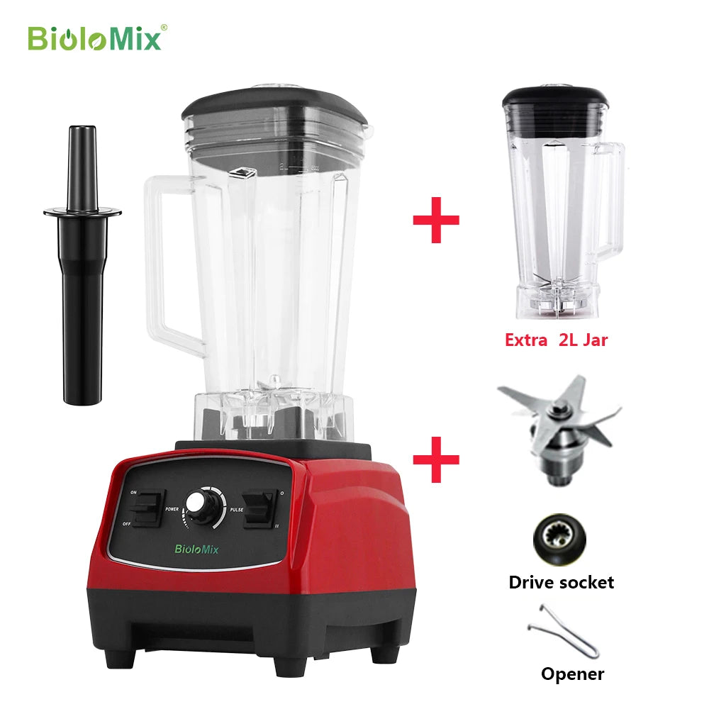 Biolomix BPA Free Heavy Duty Blender For Smoothies And Ice
