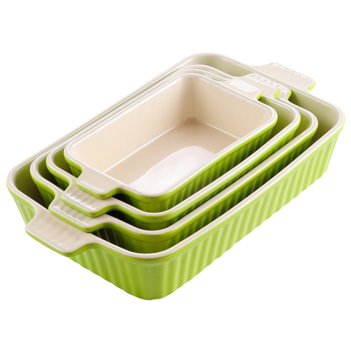Malacasa Ceramic Baking Dish Set Oven Safe Casserole Tray