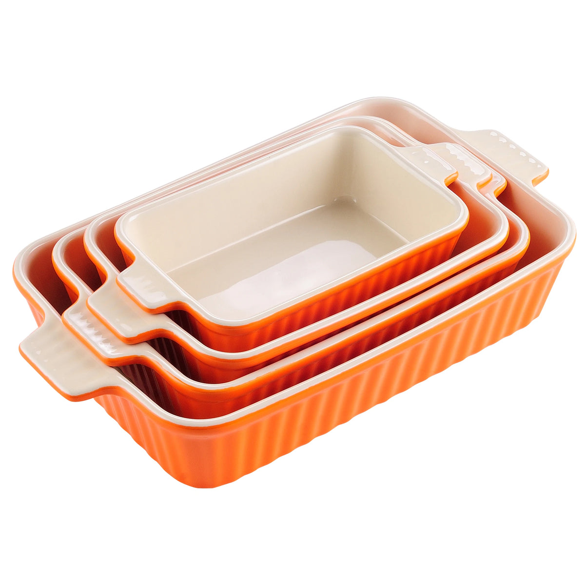 Malacasa Ceramic Baking Dish Set Oven Safe Casserole Tray
