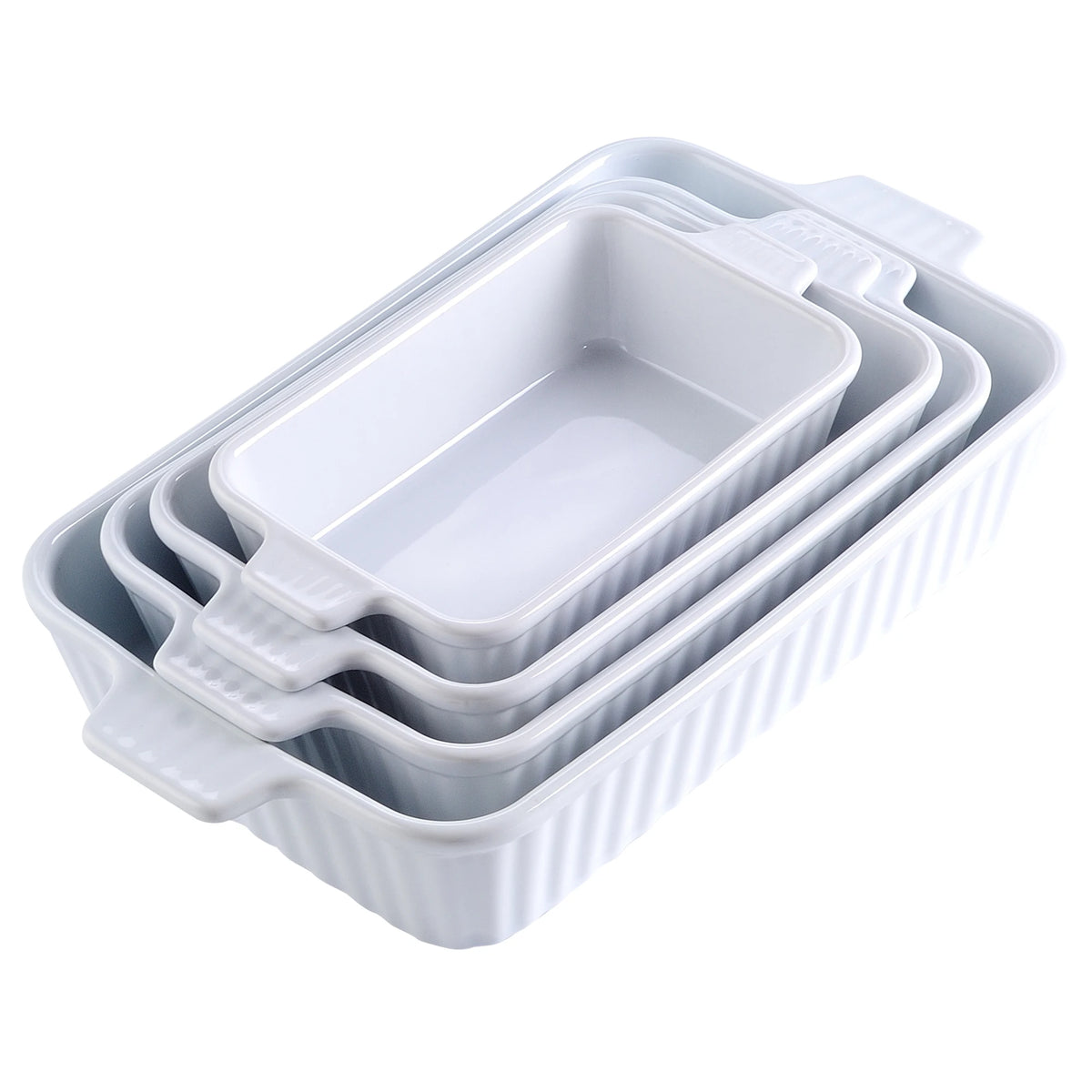 Malacasa Ceramic Baking Dish Set Oven Safe Casserole Tray