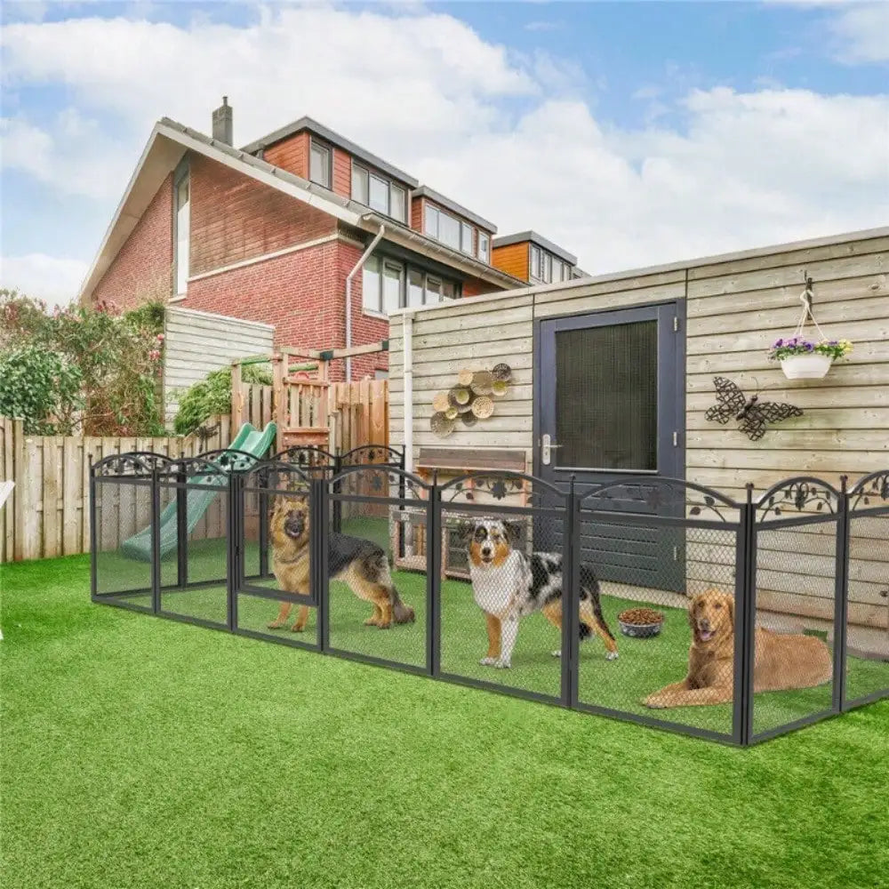 Heavy Duty Dog Playpen Indoor Outdoor Pet Fence Exercise Cage