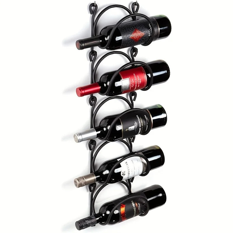 Wrought Iron Towel Rack Wall Mounted with Hooks Easy Install
