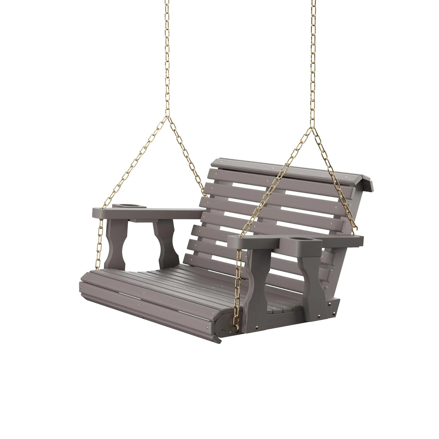 Casual Heavy Duty Porch Swing 700 Lb Capacity Cup Holders