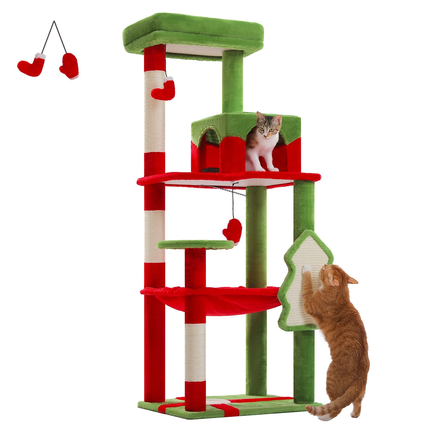 PAWZ Road Indoor Cat Tree With Hammock And Sisal Posts
