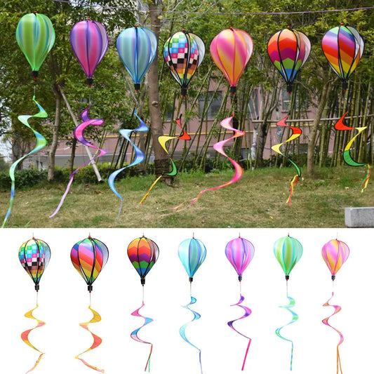 Shunmaii Hot Air Balloon Rotating Wind Spinner Garden Decoration