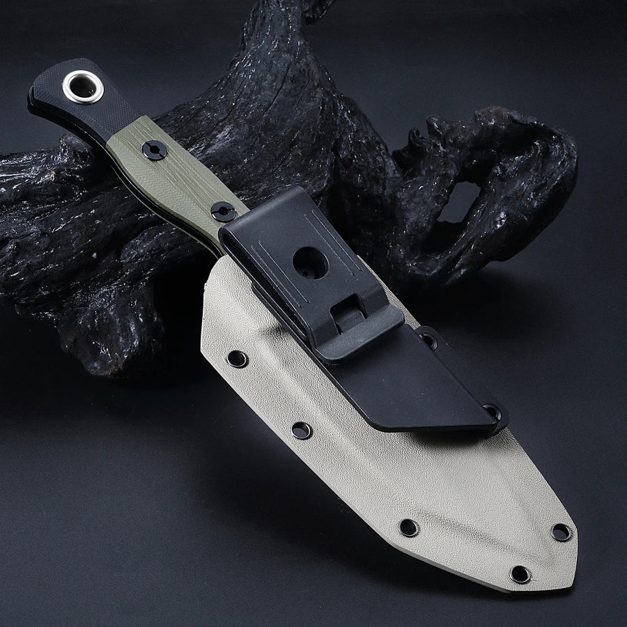 7RC13 High Carbon Stainless Steel Dual-Use Knife G10 Handle