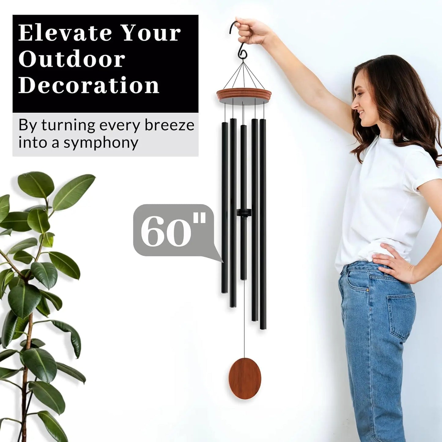 Deep-Tone Wind Chimes for Outdoor Garden and Patio Decor