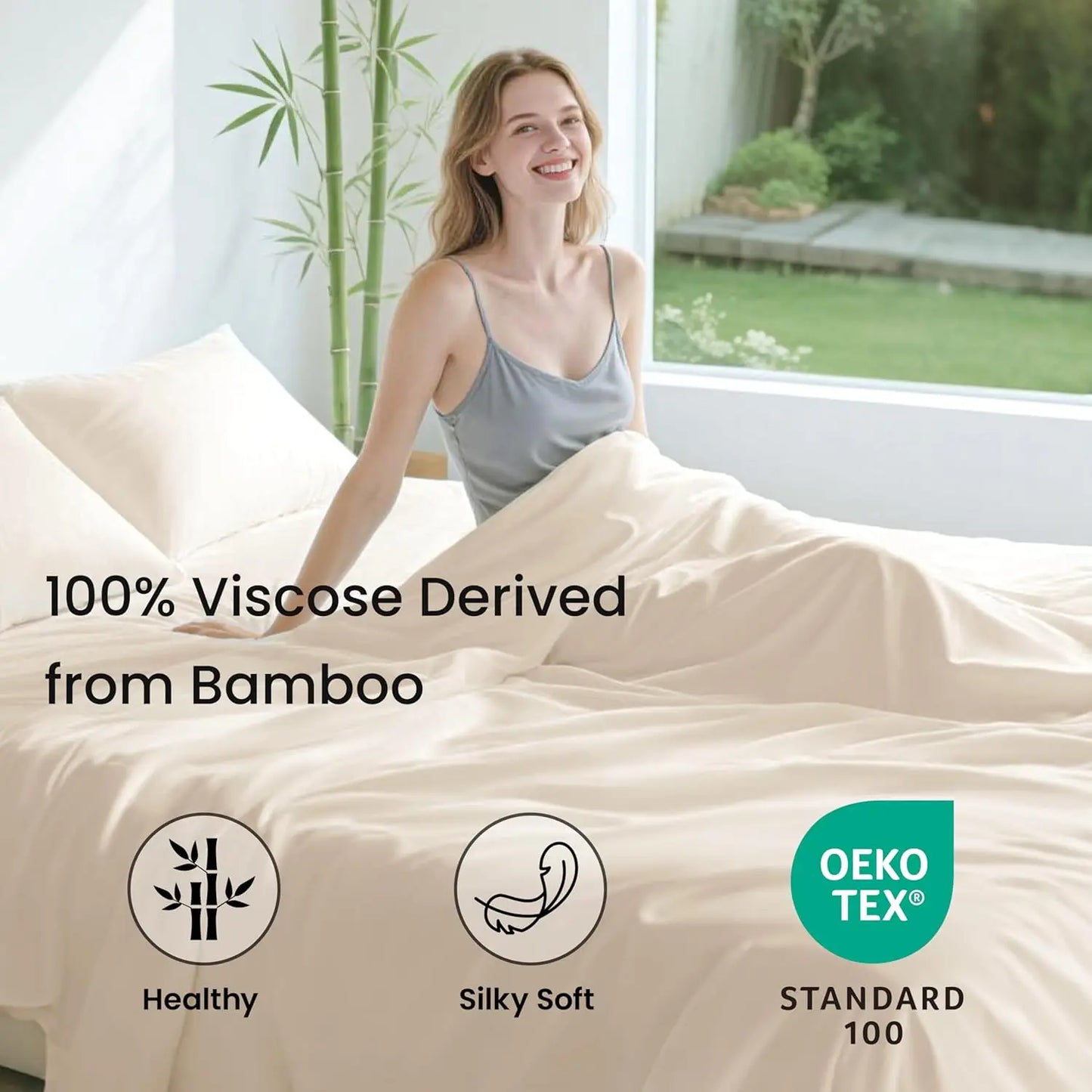 Bamboo Rayon Sheet Set 4 Piece Cooling Deep Pocket