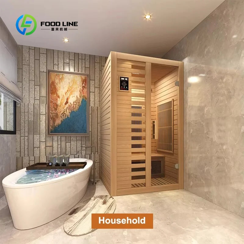 Portable Wooden Far Infrared Sauna House For Home Wellness