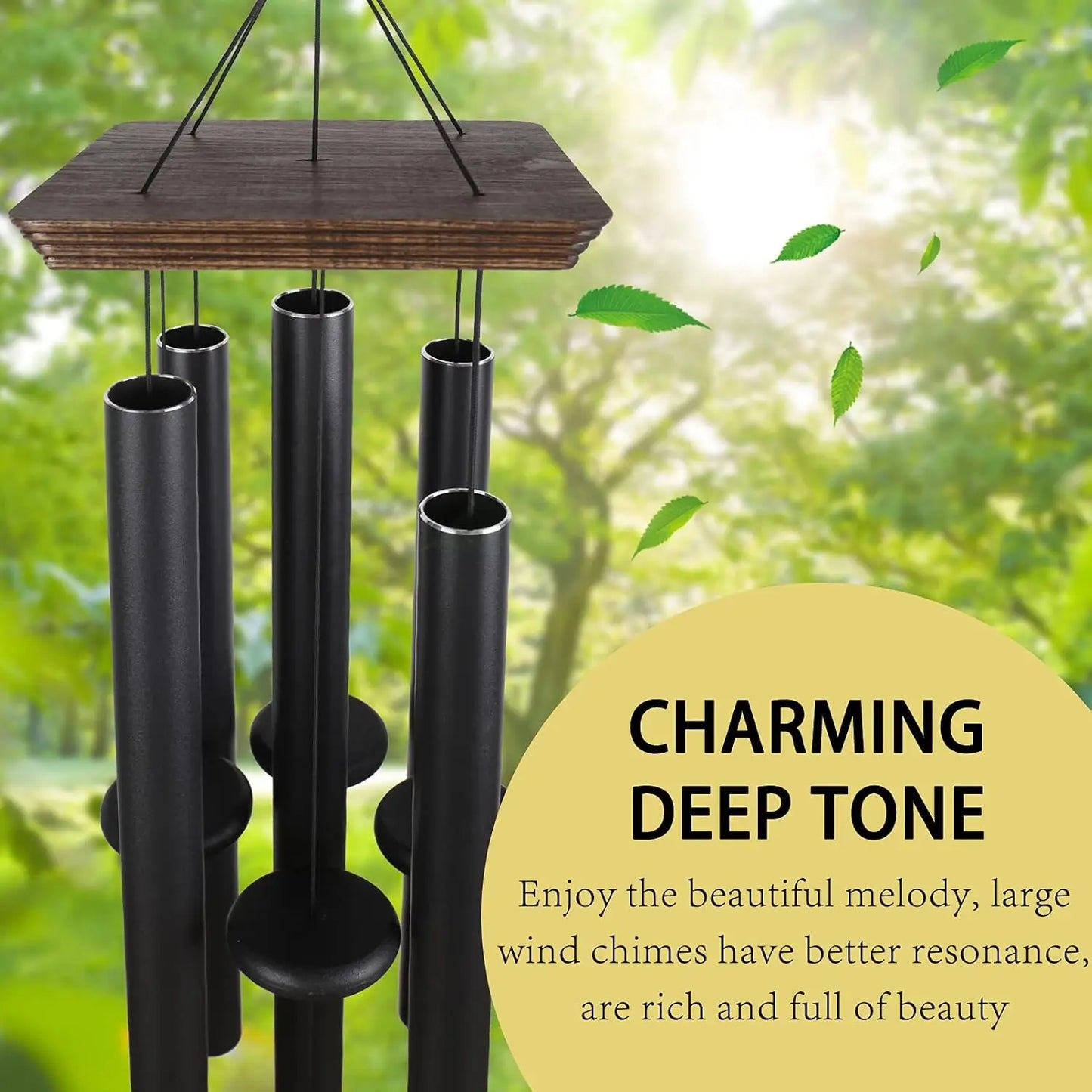 Deep Tone Wind Chimes for Outdoor Garden and Patio