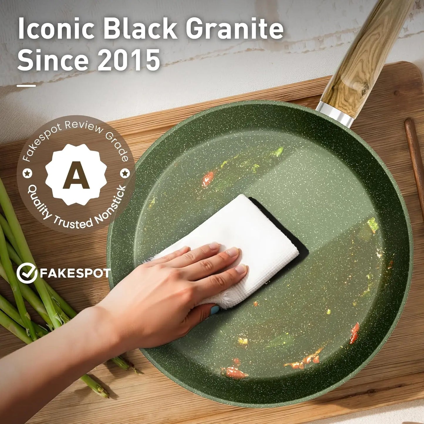Nonstick Granite Induction Cookware Set PFOA PFOS Free