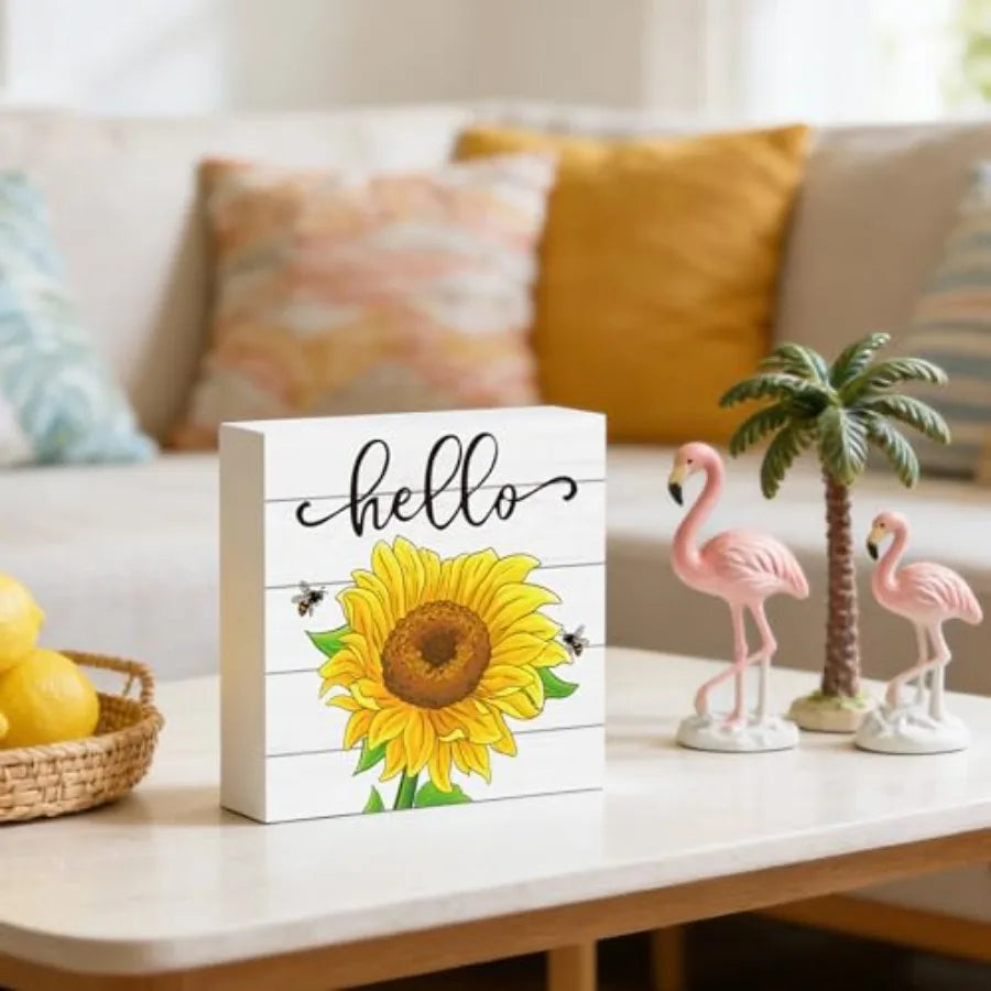 Sunflower Table Decor For Home And Office Rustic Indoor Accent