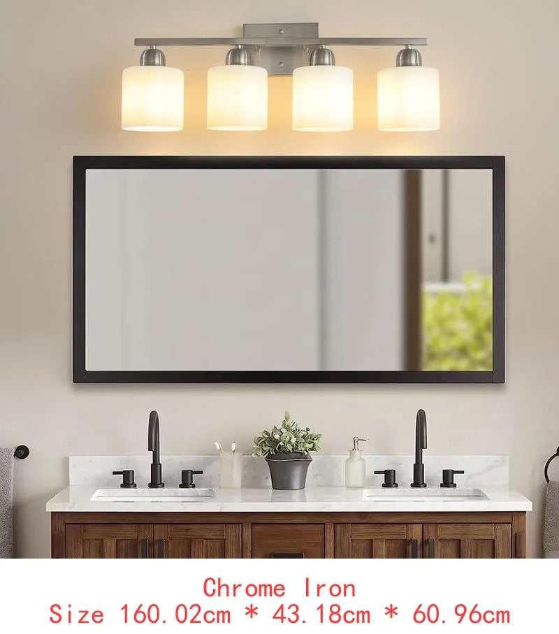 Bathroom Vanity Light 6-Light Nickel Wall Sconce