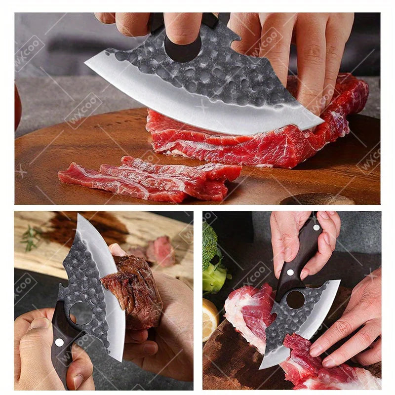 WXCOO Kitchen Chef Knife Stainless Steel Multipurpose Knife With Sheath