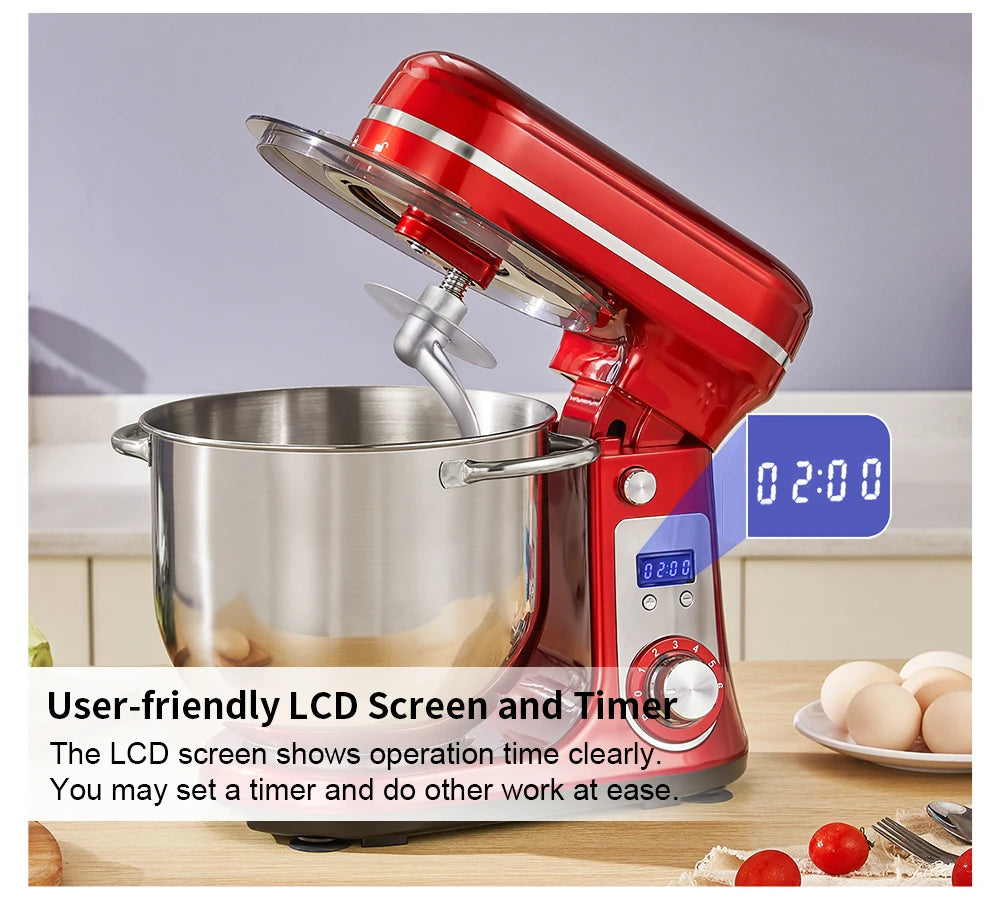 Biolomix Stand Mixer Blender Dough Kneader 1200W Six Speed