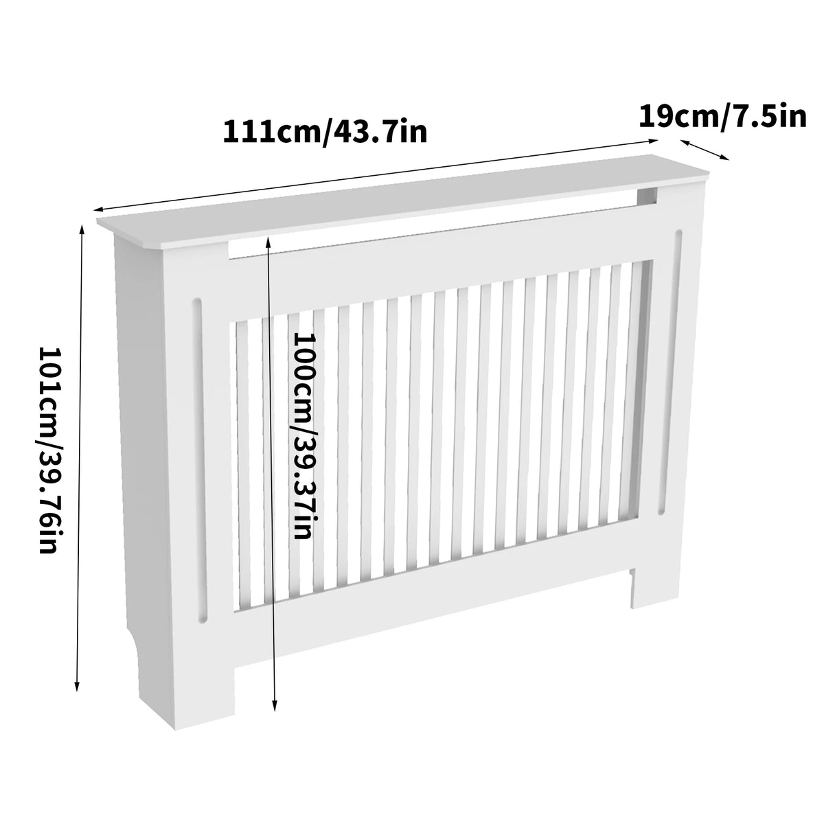 Modern MDF Radiator Cover Cabinet With Strong Grill Shelf