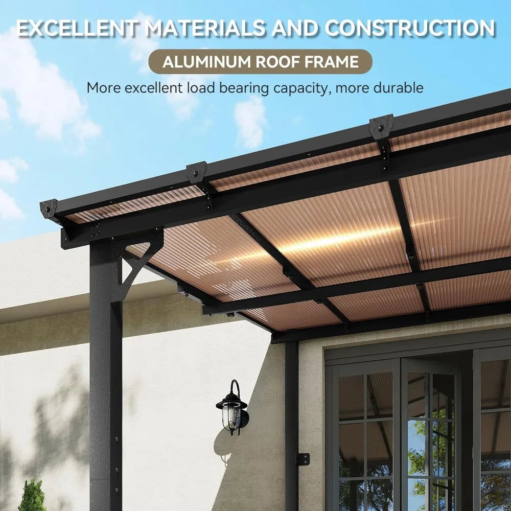 Wall Mounted Gazebo Pergola for Outdoor Patio Awnings Heavy Duty