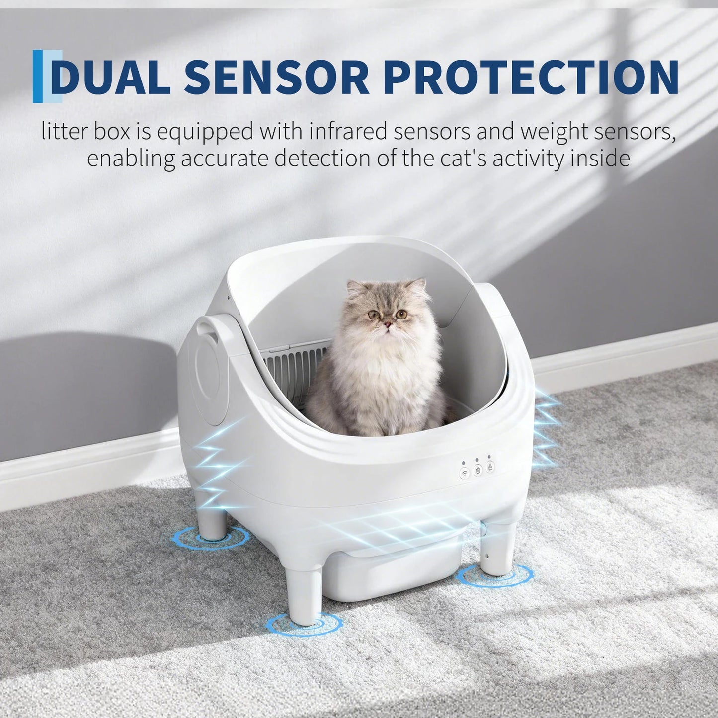 HiMISS Self Cleaning Automatic Cat Litter Box With App Control