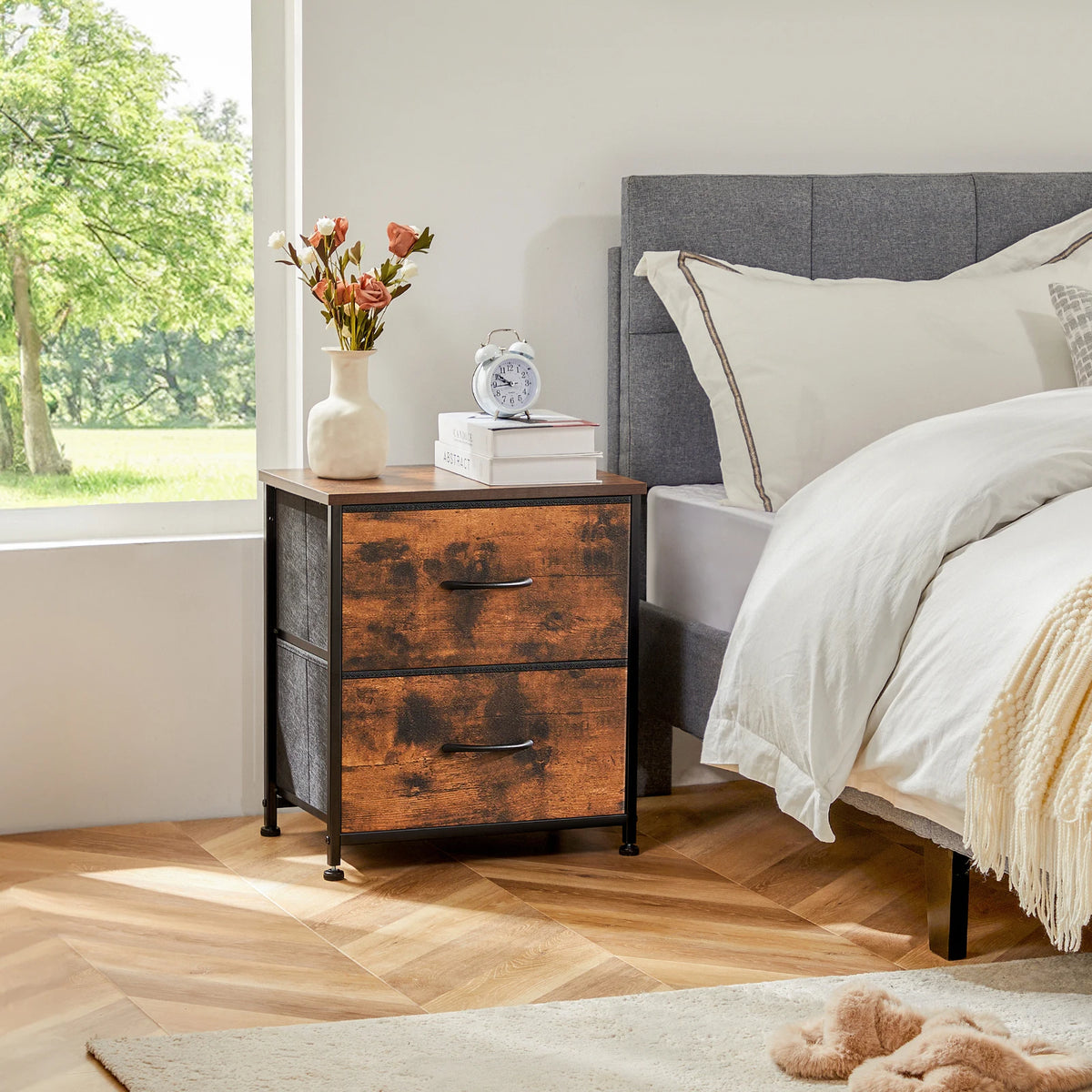 MCQ Modern Fabric Drawer Cabinet for Living Room Storage