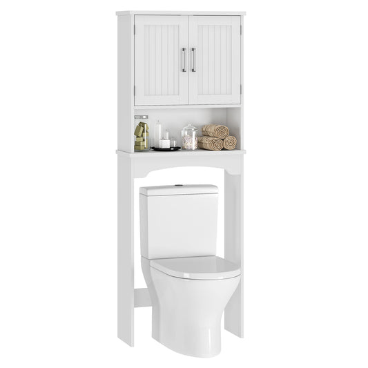 HiMISS Over The Toilet Storage Cabinet With Anti Tip Device