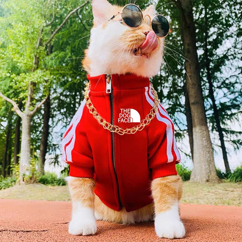 YUNFANCN Winter Fleece Dog Cozy Hoodie Jacket for Pets