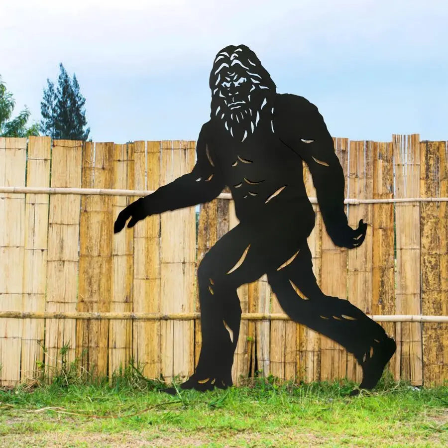 Bigfoot Outdoor Metal Yard Statue Sasquatch Decor Display