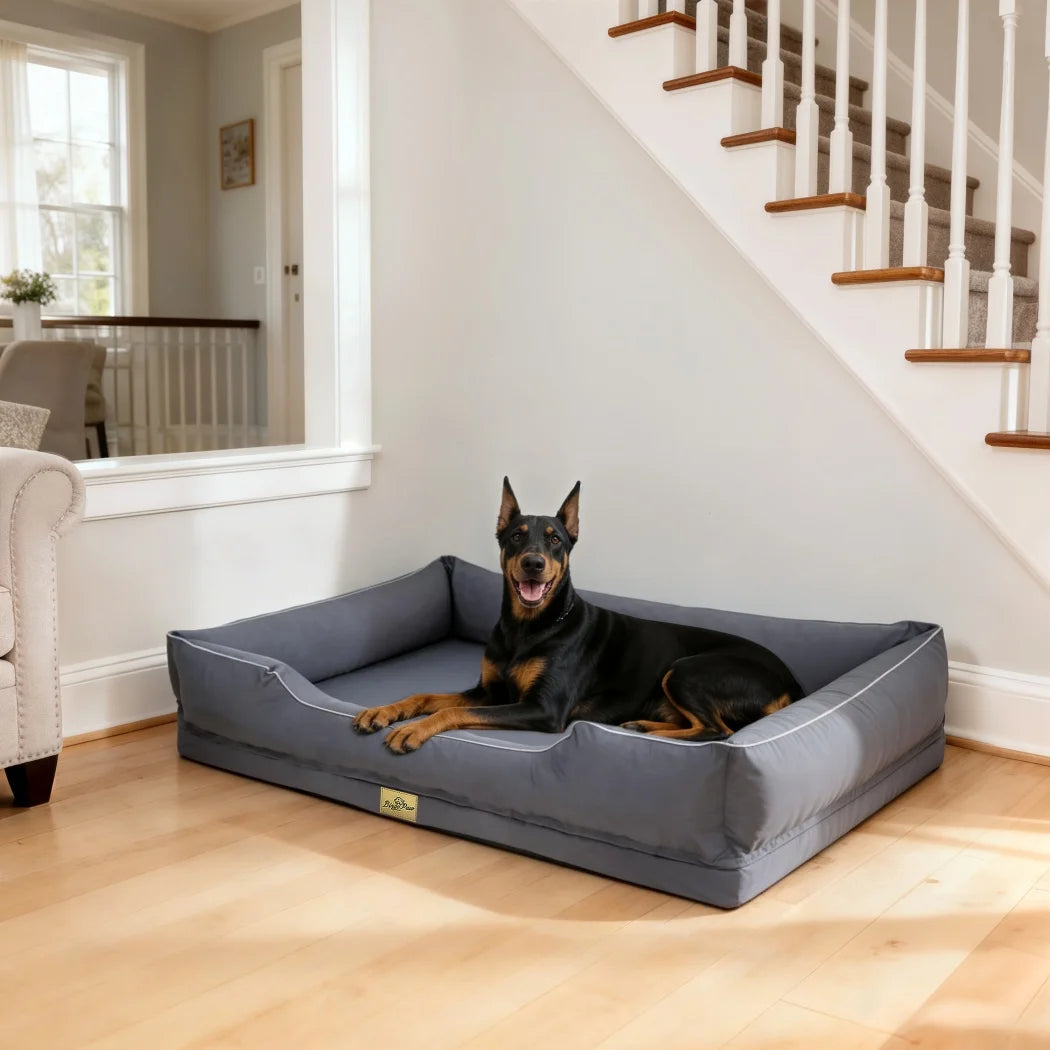 Borwart Orthopedic Dog Bed With Removable Waterproof Cover